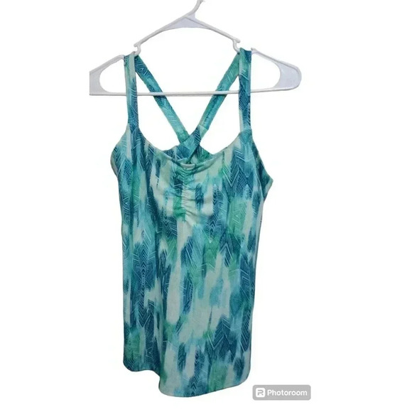 Marmot Tops - Marmot Camille Tank Activewear Built In Bra Blue Size Medium